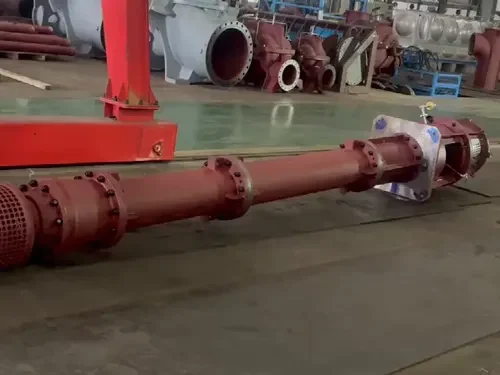 Vertical Turbine Pump In Workshop